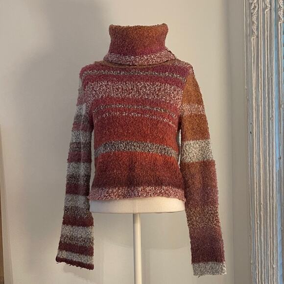 Free People Sweaters - EUC Free People Sweater Striped Turtleneck | Size XS